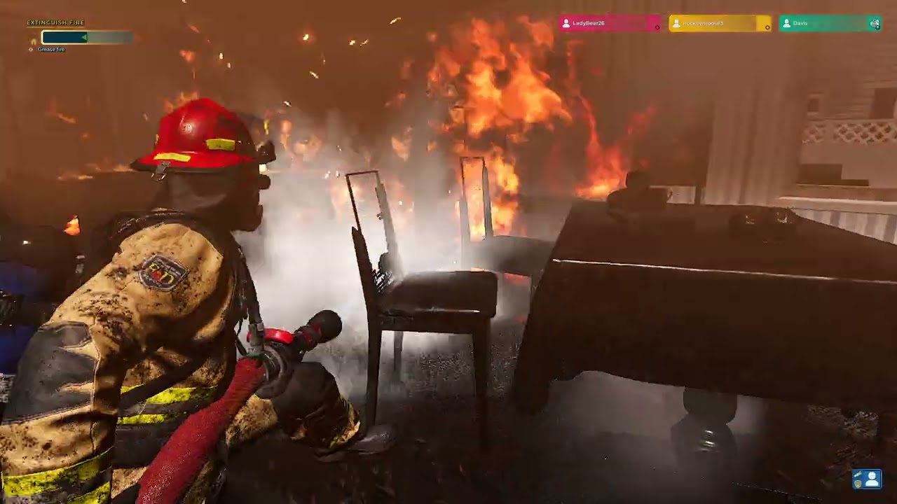 Firefighter Simulator: Firefighters respond as an electrical outlet burst into flames  pt1