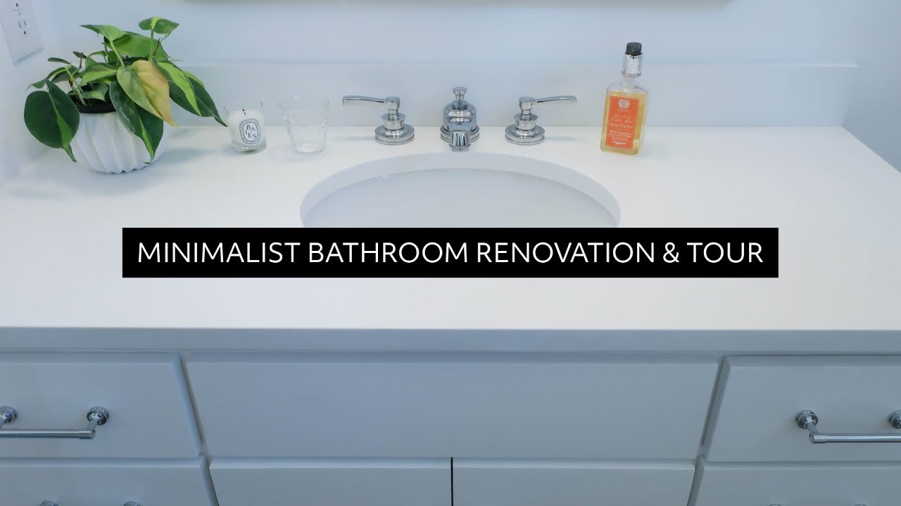 Minimalist Bathroom Renovation & Tour (What's in My Bathroom)  |  Minimalist Home