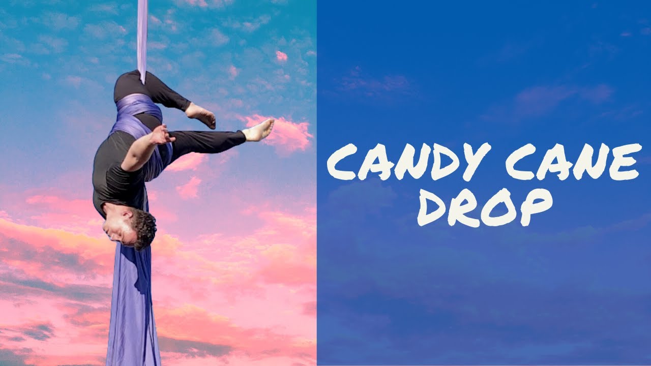 Candy Cane Aerial Silks DROP Tutorial | How to Spool Drop on Aerial Silks