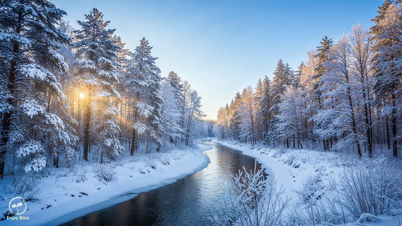 First Snow of January ❄️ Beautiful Winter Music for Stress Relief and Calm