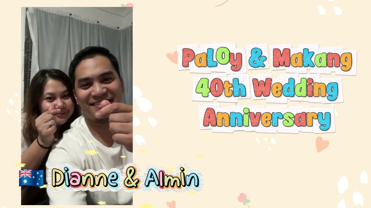 Happy 40th Wedding Anniversary PaLoy and mAkang.(January 27,2026)