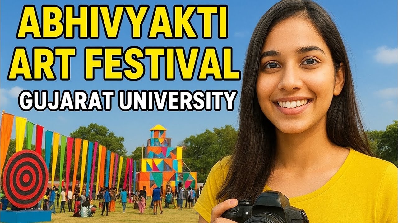 Exploring Abhivyakti Art 2025 — creativity, culture & colors✨ #Abhivyakti2025 #AhmedabadArtFest #fun