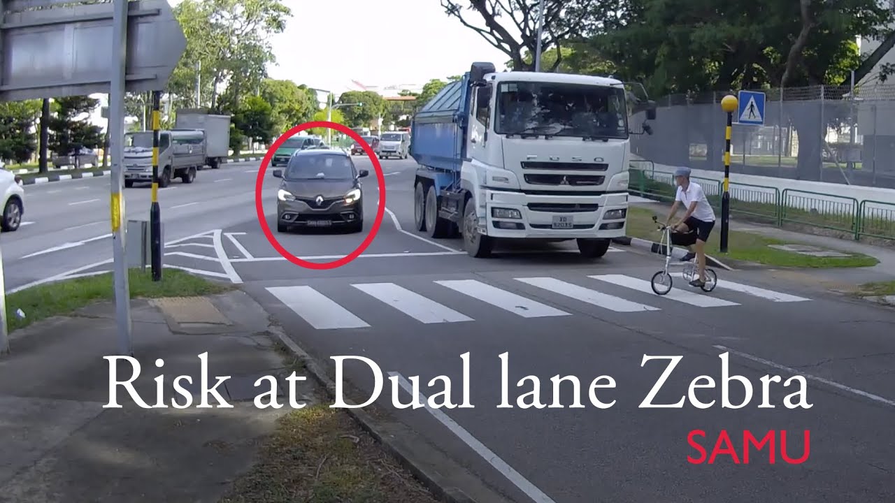 High risk zebra crossing (dual lanes)
