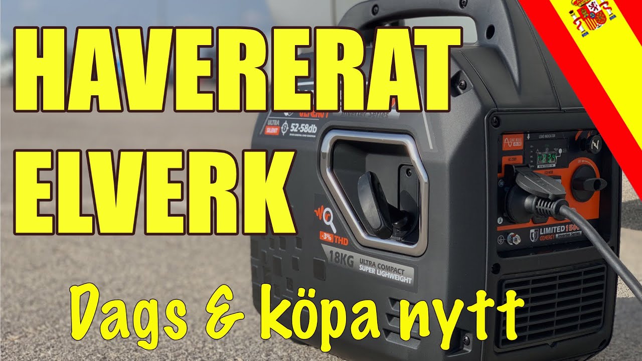 Dagen då mitt Elverk dog - Igår gick mitt Biltema Elverk in mot slutet, knappt halvfart