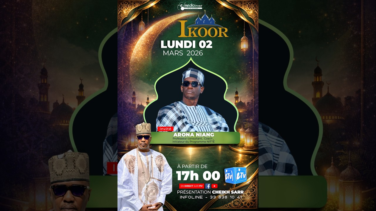 🛑 |DIRECT| IKOOR avec Cheikh Sarr et son équipe qui reçoit le Pr Arona Niang.