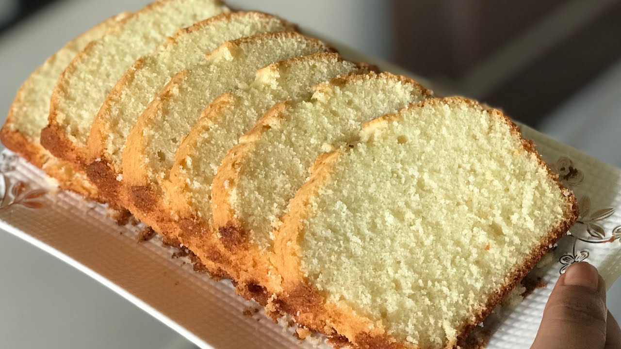 Soft and buttery vanilla tea cake recipe | plain cake recipe