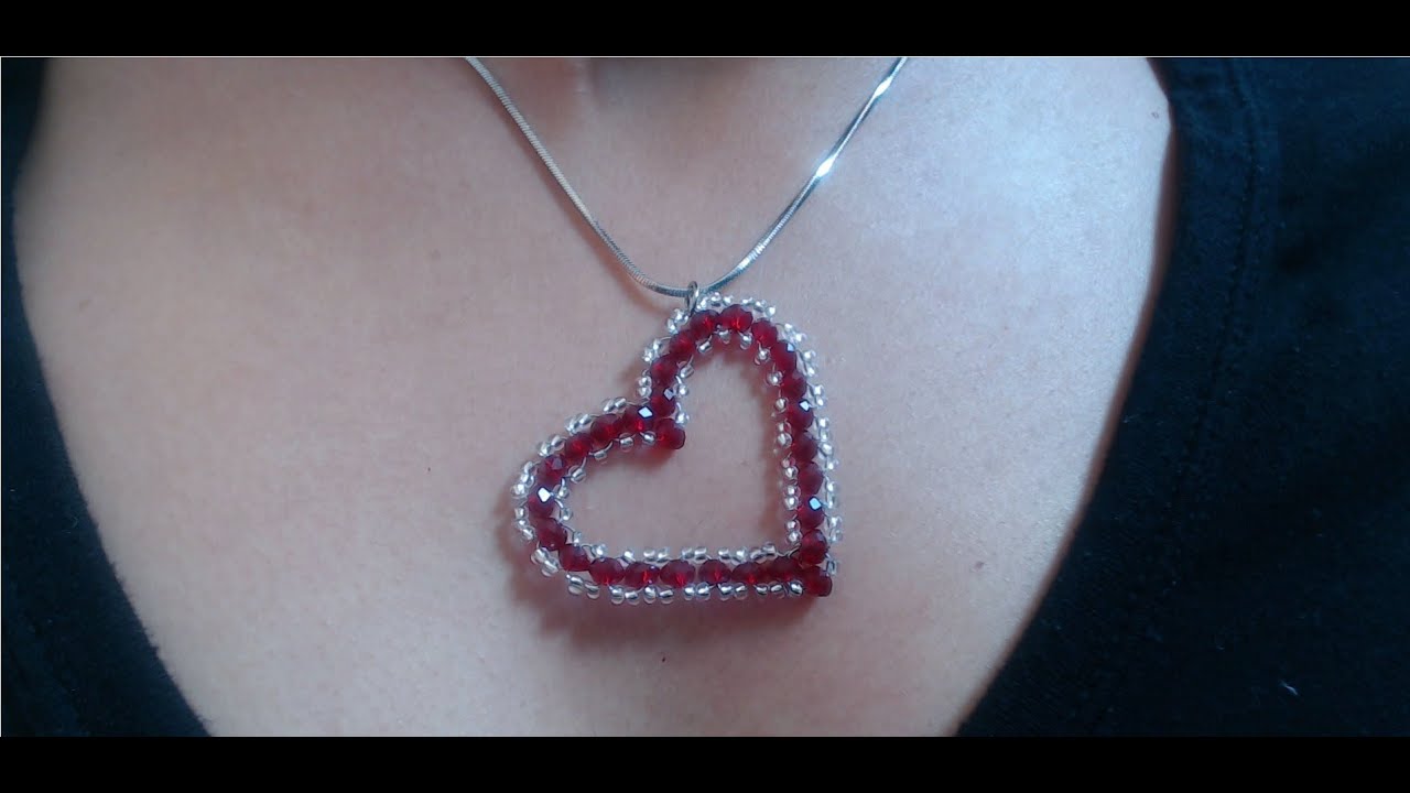 DIY Crystal Heart Pendant (quick and easy) / Valentine's day project