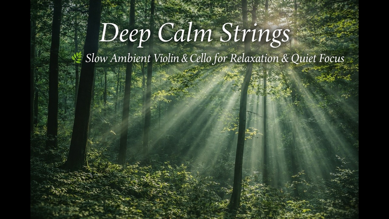 Deep Calm Strings 🌿 Slow Ambient Violin & Cello for Relaxation & Quiet Focus | EchoVibes