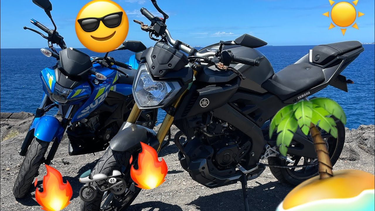 BALADE À MOTO MT 125 ET GSX S 125 ( MOTOVLOG )