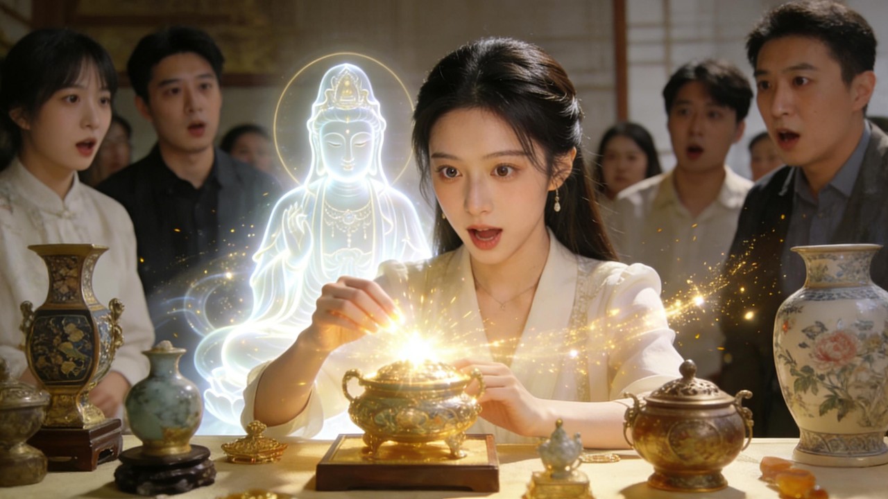 A woman's filial piety moved the gods, granting her divine X-ray vision to see the future. ✨👁️