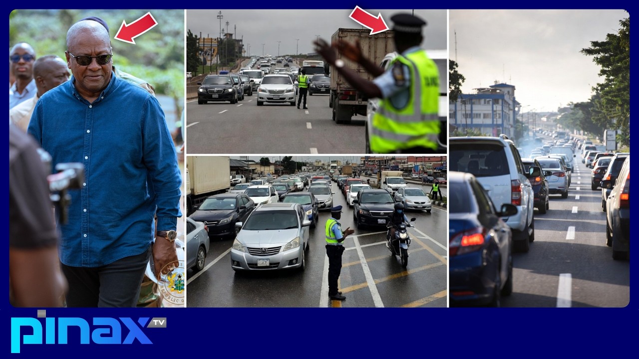 🚨Mahama Petitioned as Tetteh Quarshie Road Blocked for Tema–Spintex Expansion Causes Massive Traffic