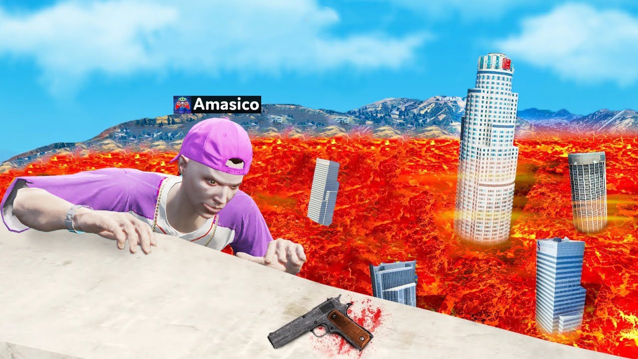 Supravietuiesc INUNDATIEI de LAVA in GTA 5!