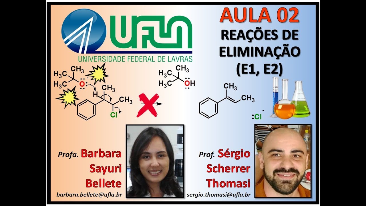 GQI 109 - Química Orgânica 2 - Aula 02 - Vídeo 02/03 - REAÇÕES DE ELIMINAÇÃO (E1, E2) PARTE 02