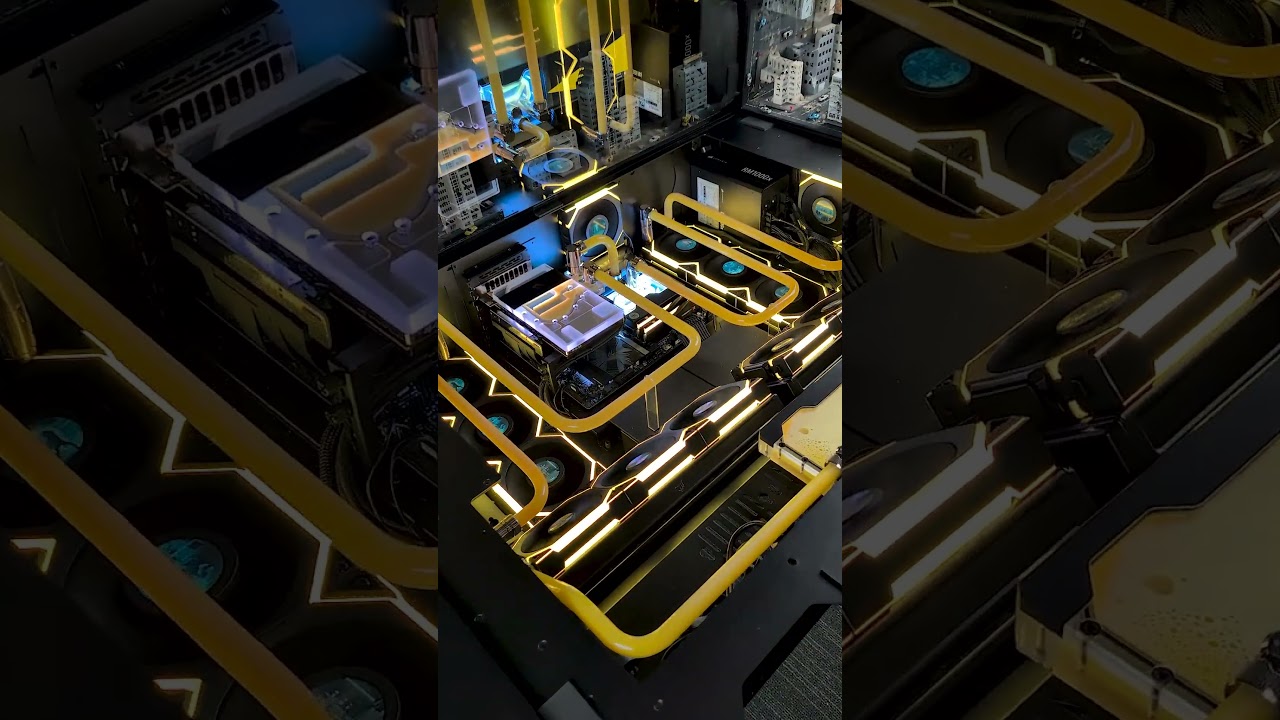 Not Your Average PC Setup 🔥 Water Cooled Desk Gaming PC