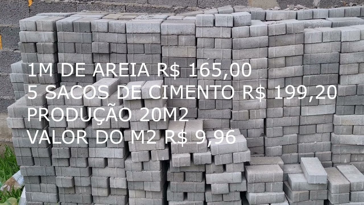 Piso Bloquete/Paver  - Vale a pena fazer em casa ou comprar pronto??