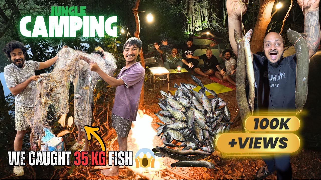 35KG FISH! Survival Camping in the Deepest Scariest Forest 😱 @TRIPTHEWILD