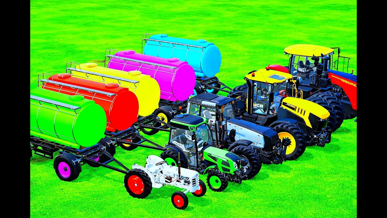 Mini To GIANT TRACTOR And TANGKER VS PARKOUR Very Very HARD | Farming Simulator 22 #8