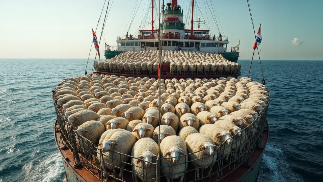 So werden riesige Schafe transportiert &ndash; Idioten, die schweres Ger&auml;t fahren und versagen