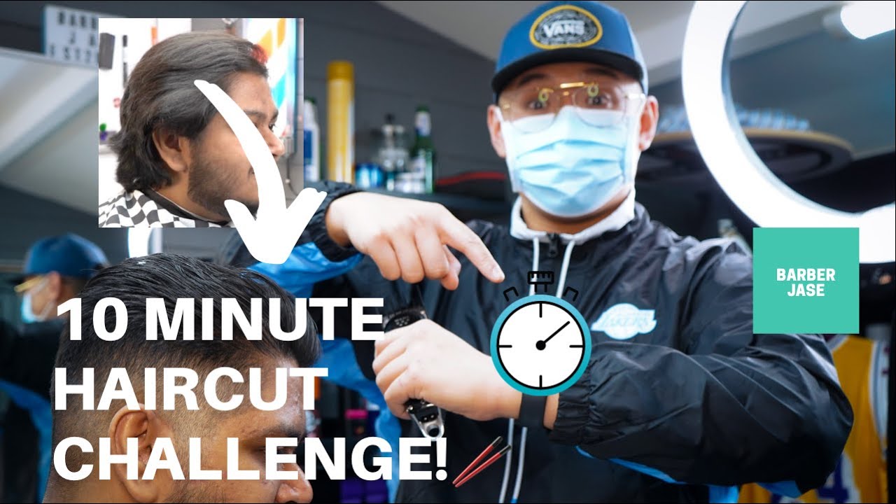 TRANSFORMATION! 10 Minute Haircut Challenge | Barber Jase 🥢