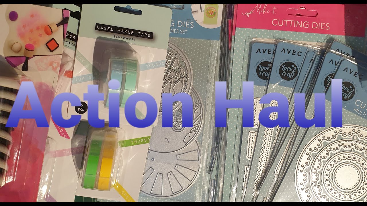 XL Action Stanzschablonen Haul / Papier / Blumen / Stempel