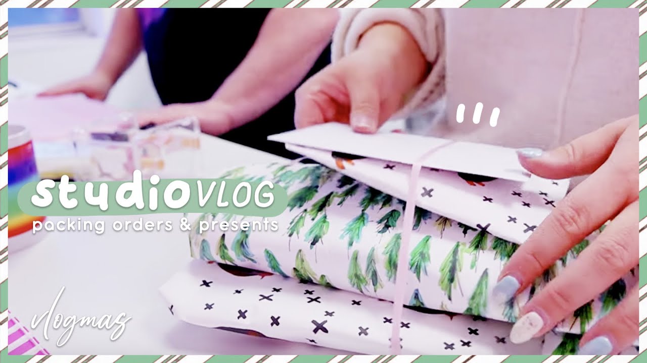 STUDIO VLOG ❅ | Cute Packaging & Meet Oreo the crazy cat! | VLOGMAS DAY SIX