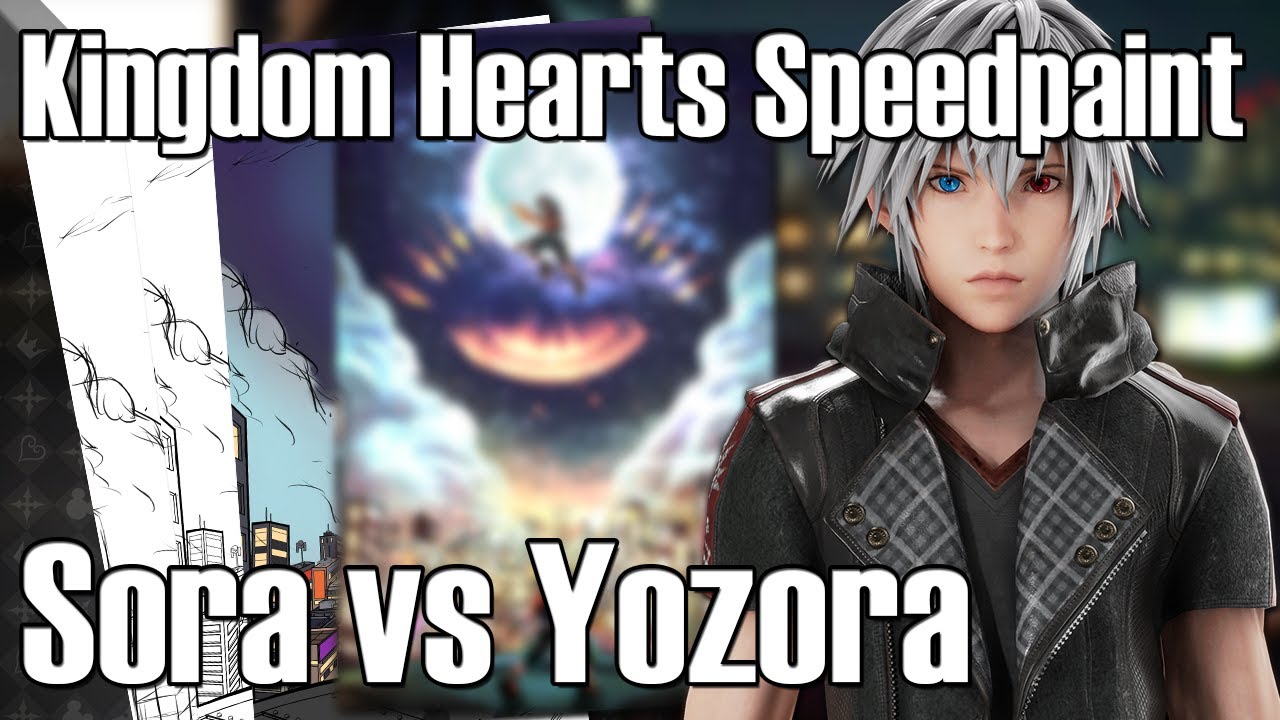 Kingdom Hearts: Sora vs Yozora SPEED PAINT