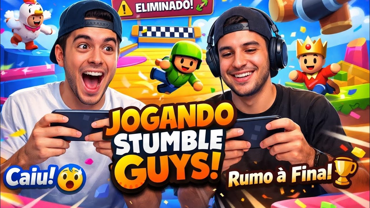 Eu e meu amigo surtando no Stumble Guys!😂🔥