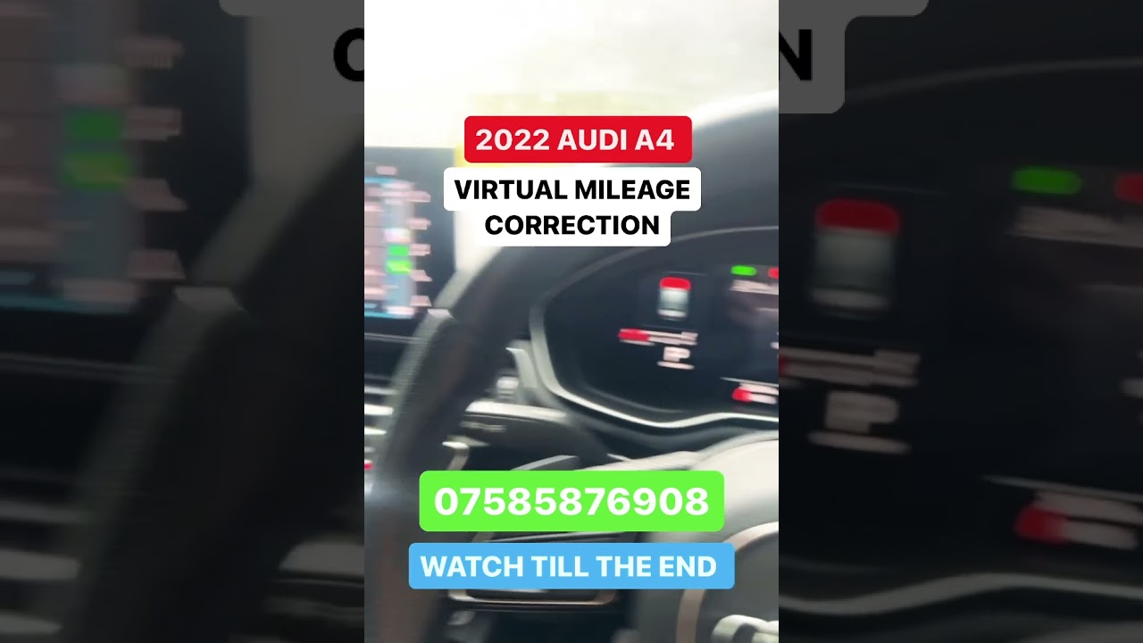 Audi Virtual Mileage Correction 2022! We Can Correct Most Make & Models