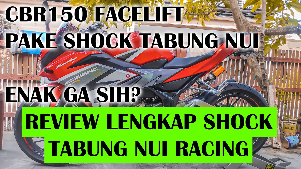 Review Shock tabung NUI CBR150, Asli enak parah,,,