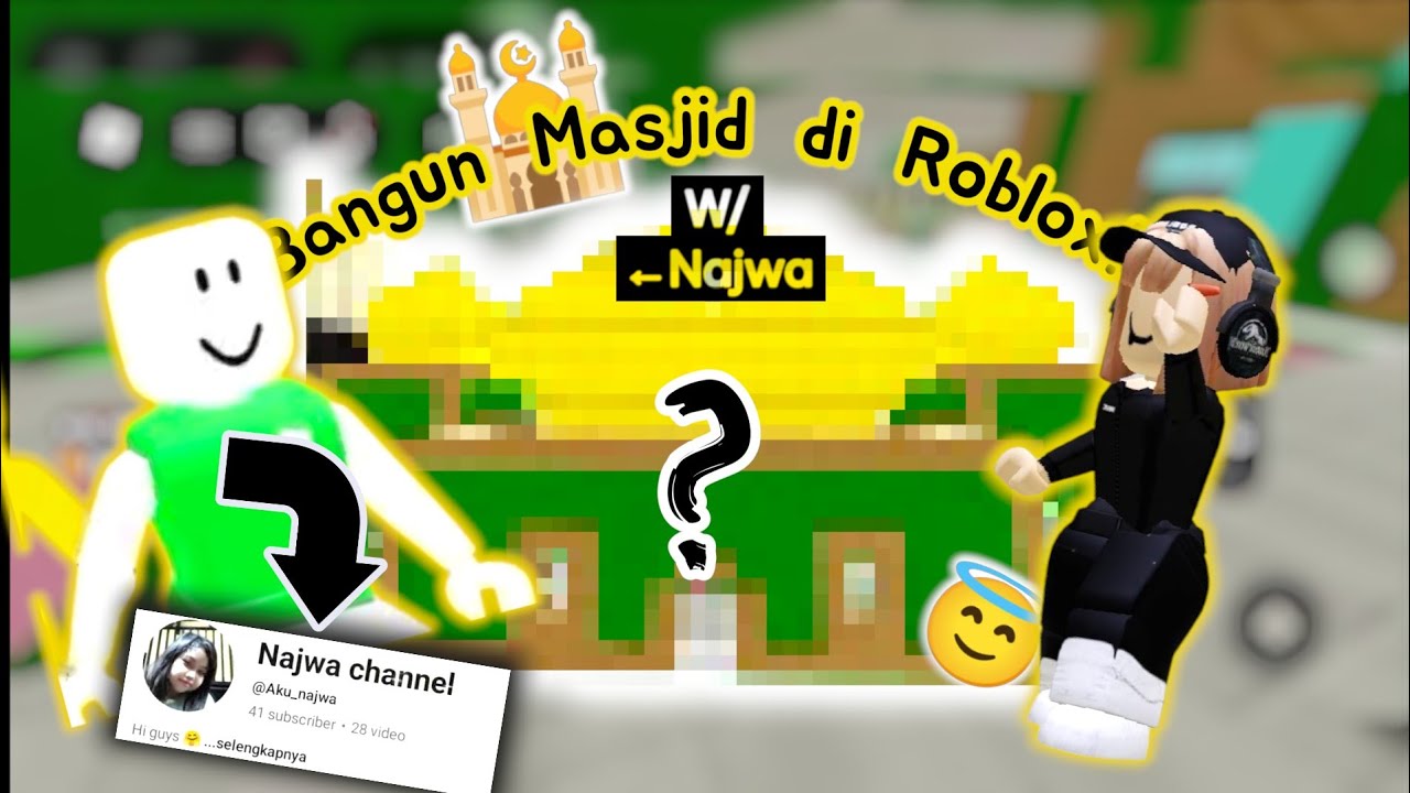 Bangun Masjid Di Roblox W/ @Aku_najwa ?!🕌 [Roblox Indonesia🇮🇩] 