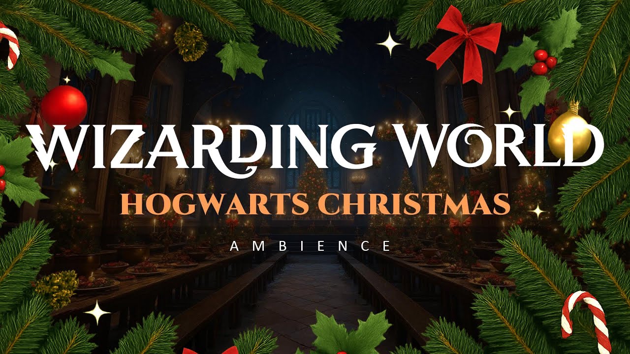 You’re enjoying a Christmas feast at Hogwarts | Harry Potter Ambience for Studying, Relaxing