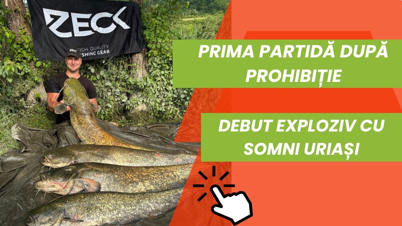 Prima partidă după prohibiție cu somni uriași pe r&acirc;ul Olt 2025 (Zeck Fishing RO)