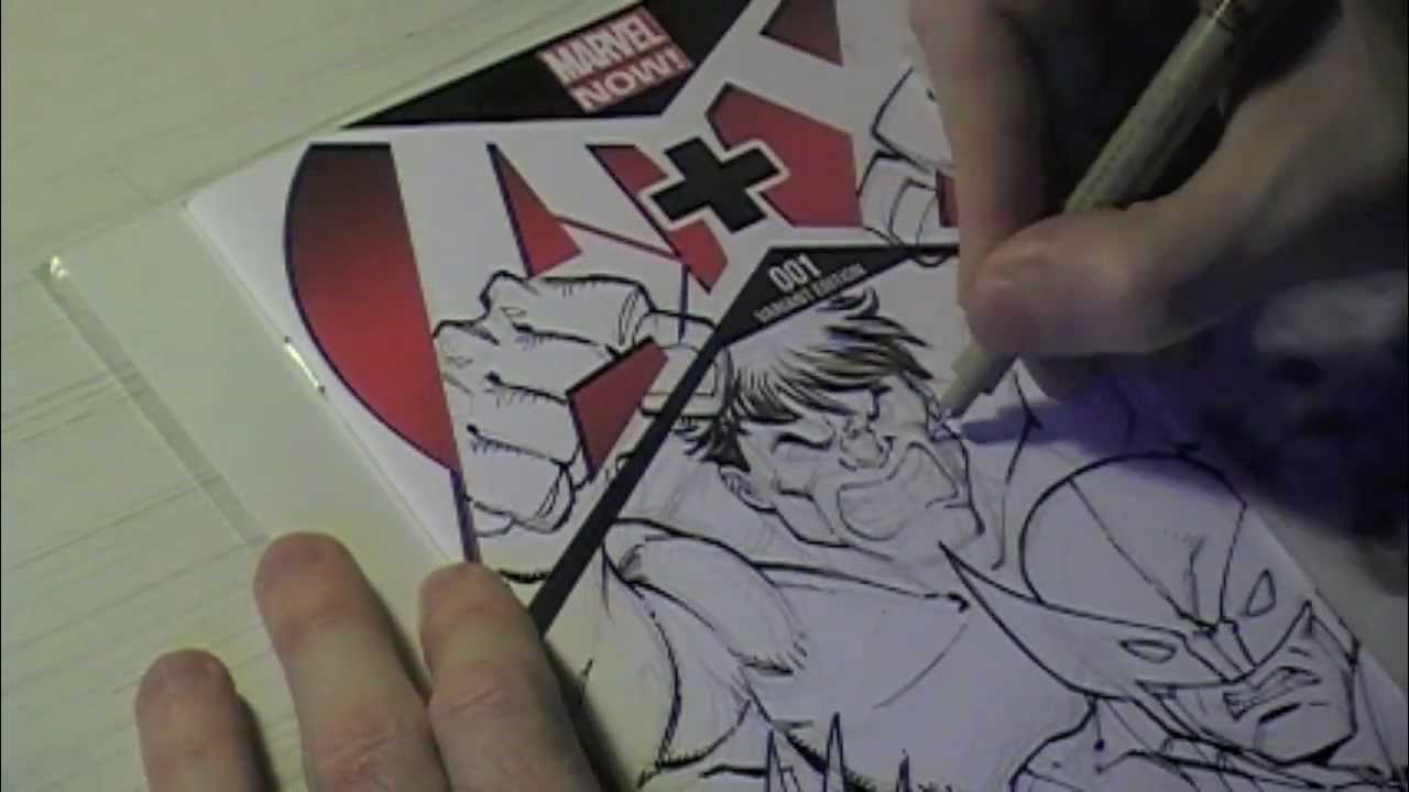 Todd Nauck Draws Wolverine and Hulk Part 2 of 3