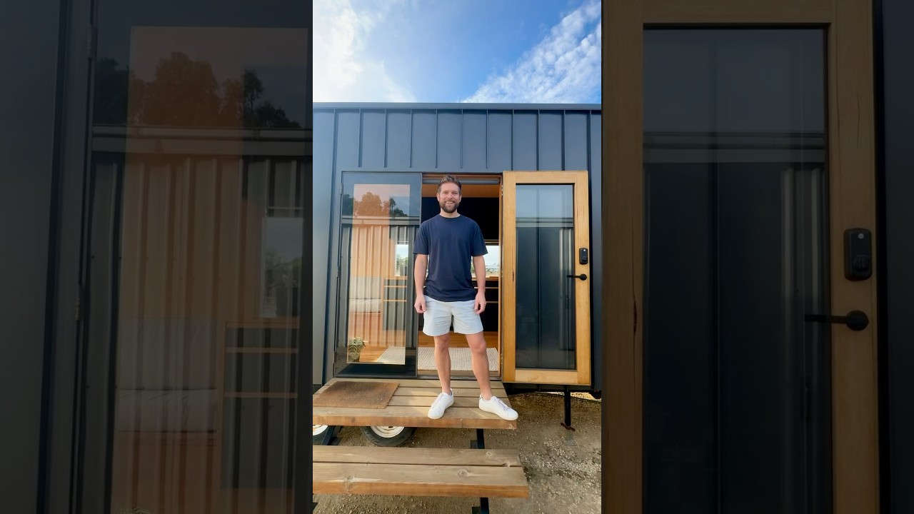 Brilliant Modern-Minimalist Tiny Home Quick Tour! 🤩 #tinyhouse #hometour