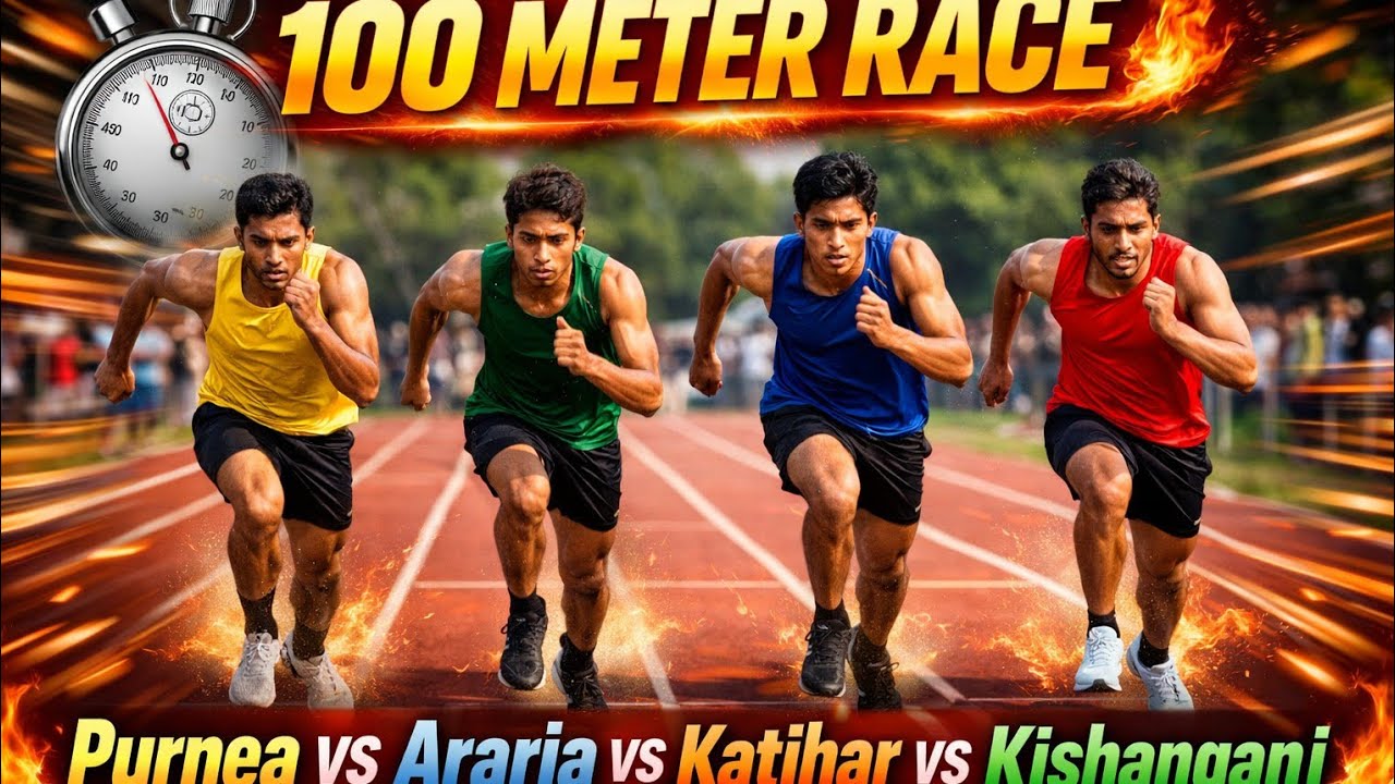 100 Meter Race Boys & girls 🔥 | Purnea vs Araria vs Katihar vs Kishanganj | UMANG 2026