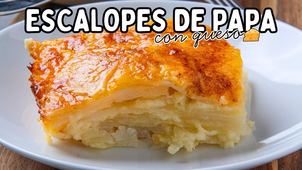 🧀 ESCALOPES DE PAPA CON QUESO | C&oacute;mo Hacer Papas Gratinadas
