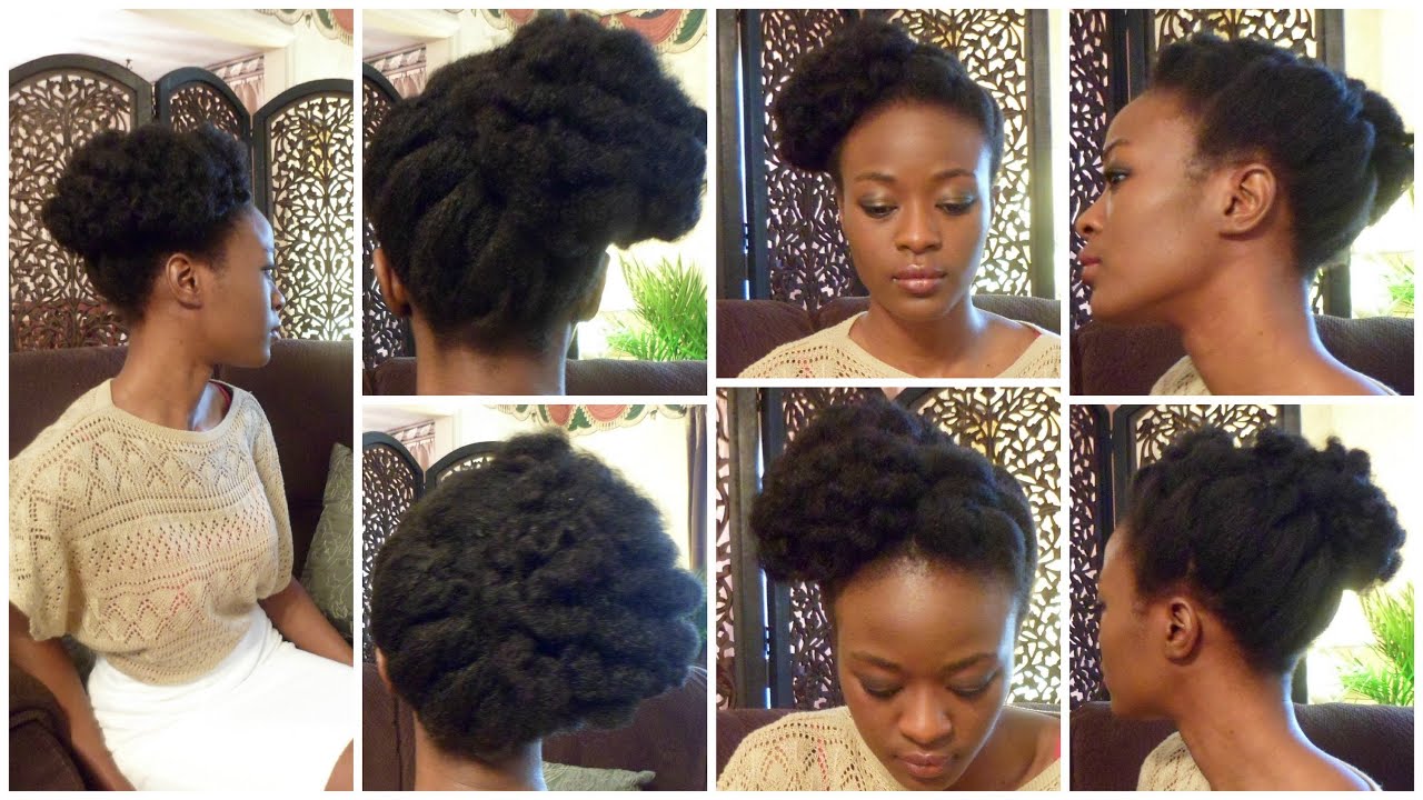 Bantu Knot Updo In Natural Hair and Giveaway