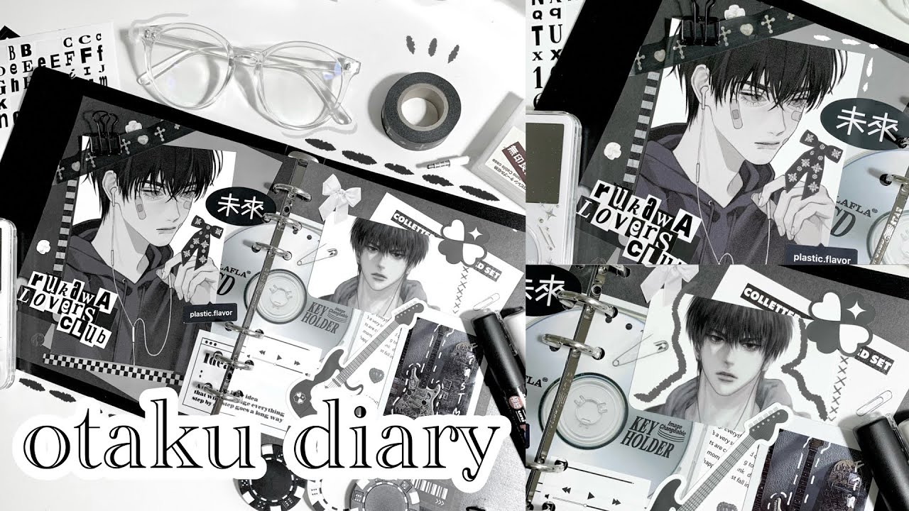 𝘙𝘶𝘬𝘢𝘸𝘢 𝘓𝘰𝘷𝘦𝘳𝘴𝘤𝘭𝘶𝘣。。。🎧♟️ㅣ1년 만의 다꾸,,,ㅣ다이어리 꾸미기 asmrㅣ슬램덩크ㅣ오타쿠 브이로그ㅣ일상 기록