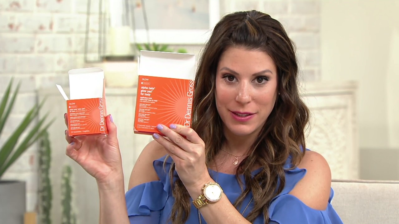 Dr. Gross Alpha Beta Glow Pads Face and Body on QVC