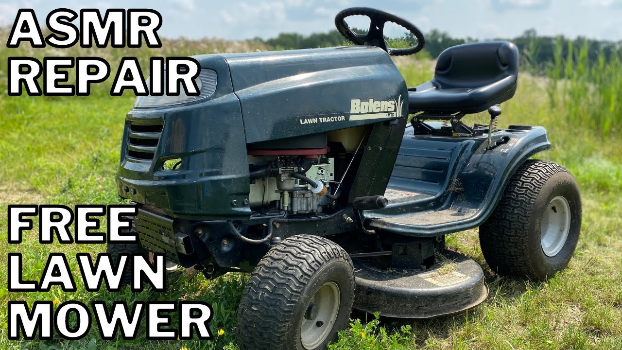 Fixing a Free Bolen's Lawn Mower - ASMR