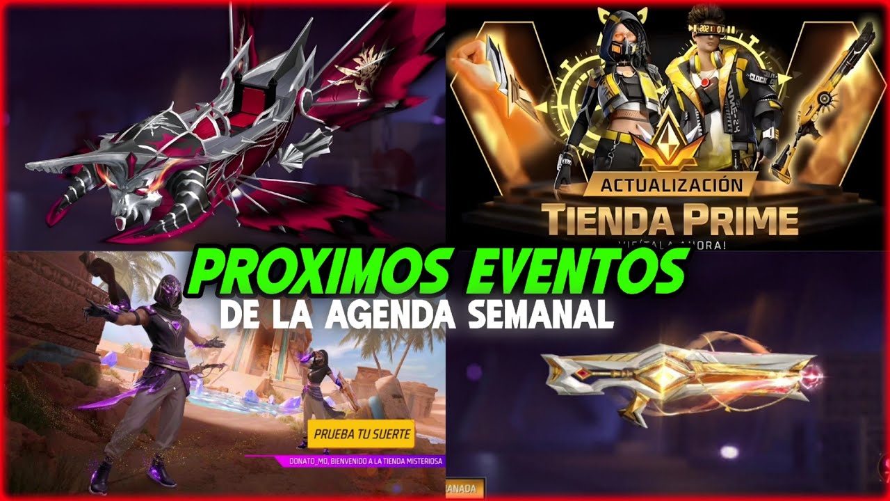 TIENDA MISTERIOSA! PROXIMOS EVENTOS AGENDA SEMANAL FREE FIRE INCUBADORA, ALA DELTA, RAMADAL, PUÑOS