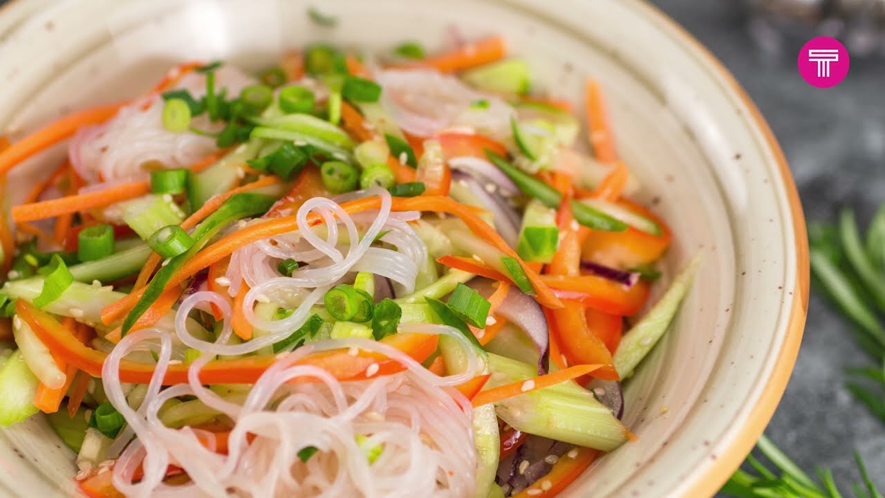 Glass Noodles with Vegetables and Tamaki Sweet Chili Sauce