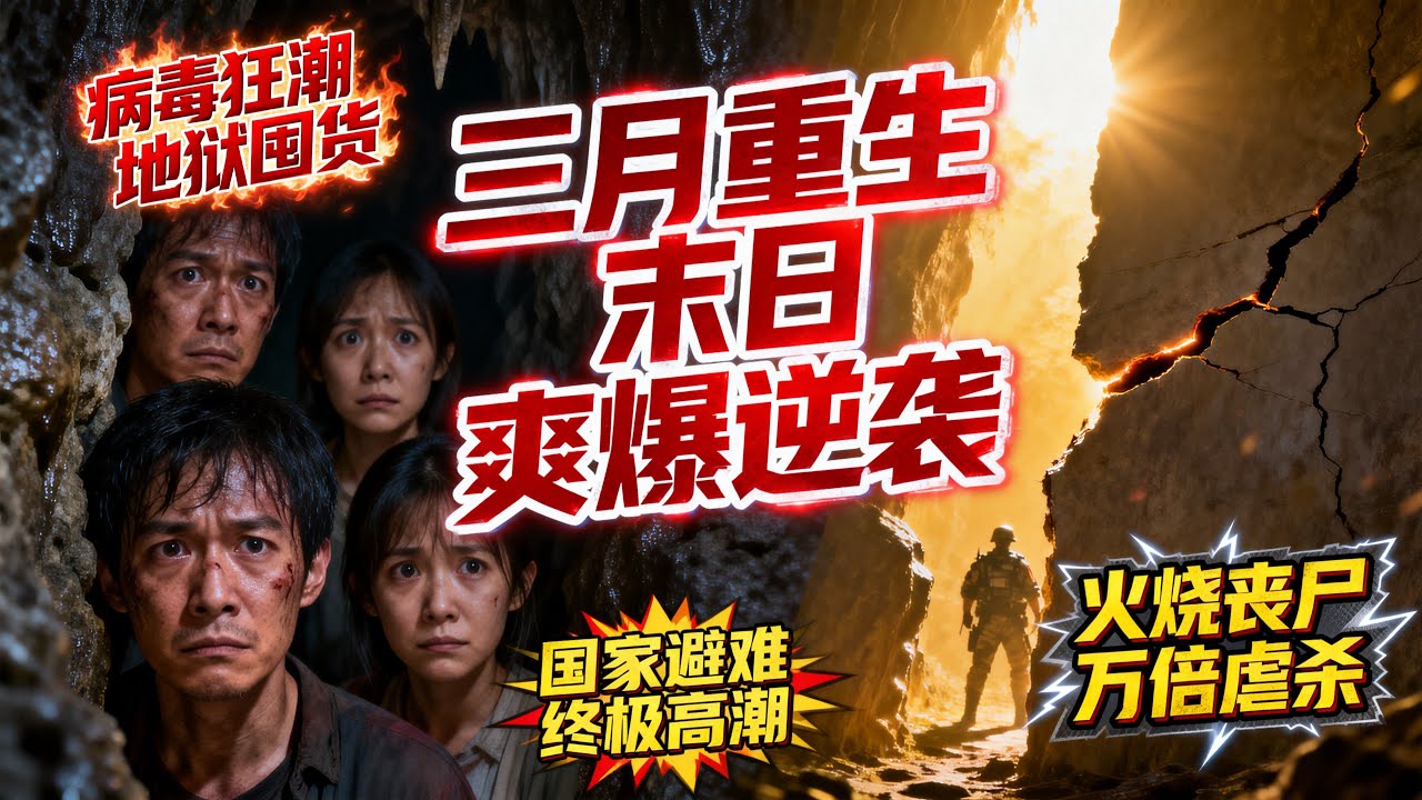 【全文四十三分鐘已完結|一口氣看末世生存系列】重生末世提前三月瘋狂囤貨！高考結束病毒爆發喪屍橫行，全家溶洞築堡萬噸物資自給自足，火燒坑虐殺喪尸爽爆逆轉高潮重建家園！