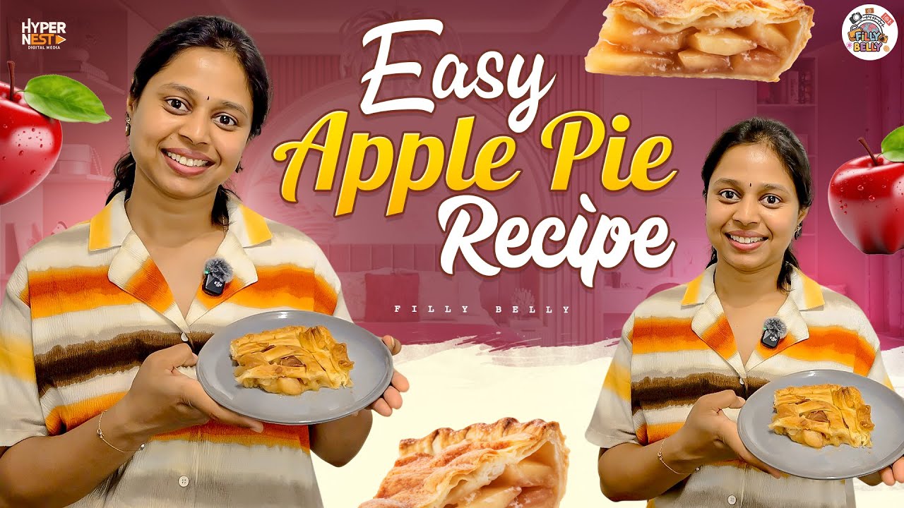 Delicious Farm Fresh Apple Pie Recipe in Telugu | Easy Homemade Apple Pie from Scratch