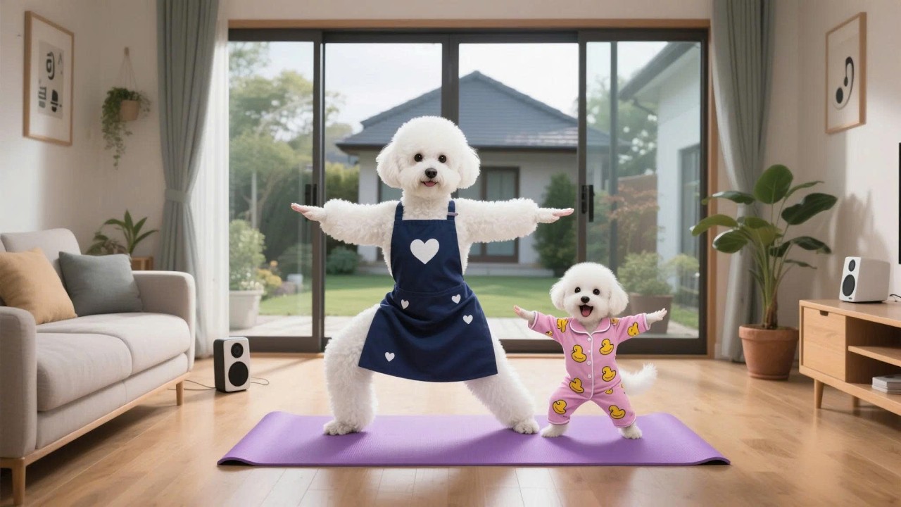 Mom Dog Couldn’t Move — Baby Dog’s Yoga Changed Everything 🧘‍♀️🐶✨
