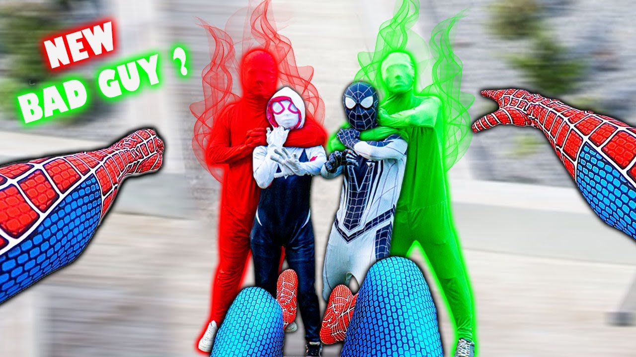 Team Spiderman Help Police Catching Team Bad Guys Joker vs Color Man Team Live Action Story