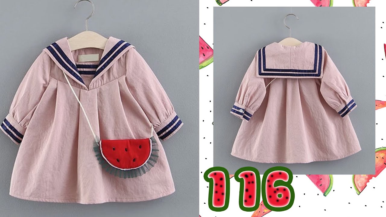 116 - CẮT MAY ÁO ĐẦM BABYDOLL CỔ THỦY THỦ CHO BÉ GÁI - CÁCH RÃ RẬP ÁO ĐẦM XẾP LY