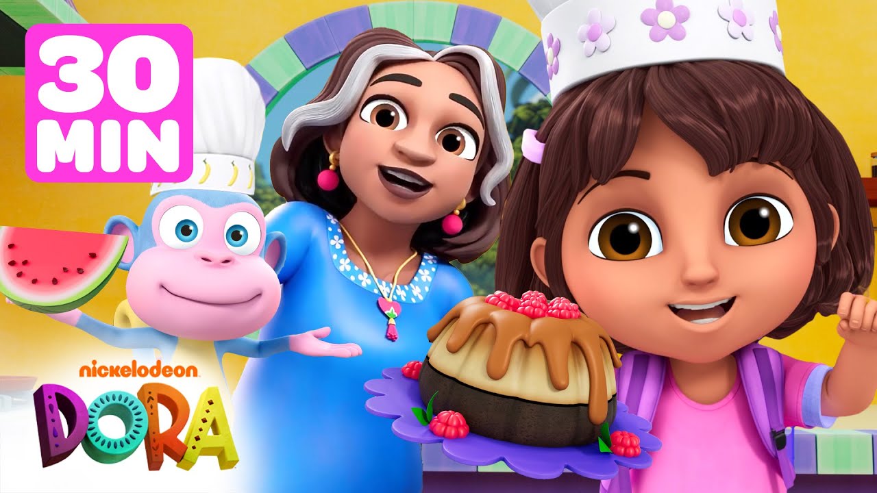 Dora and Boots Cook with Family! 💗 30 Minutes | Dora & Friends