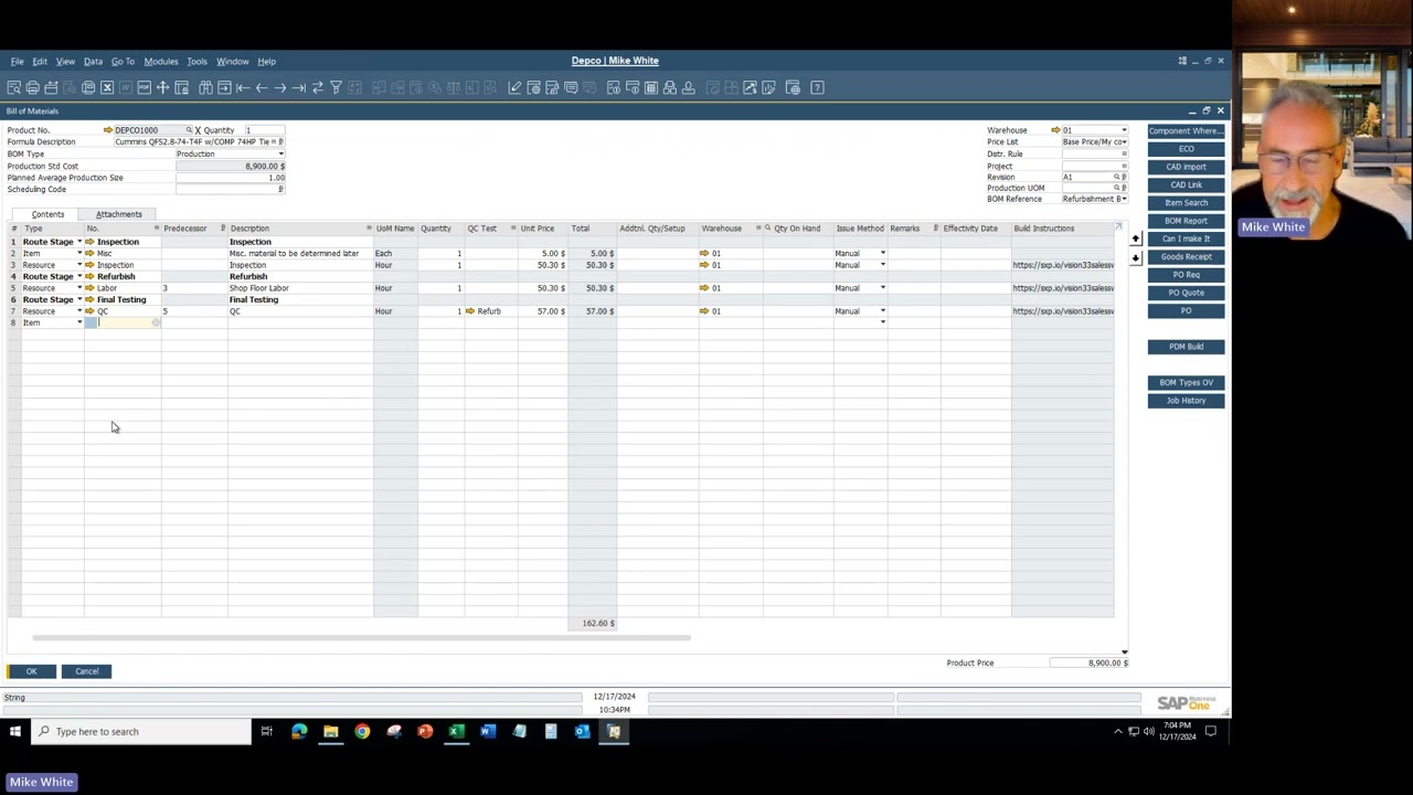 SAP Business One BOM Type Overview with Examples