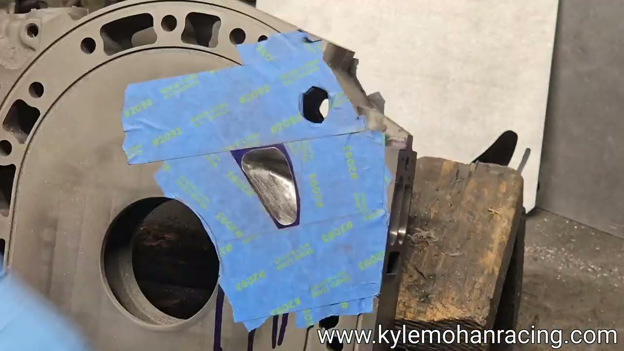 Porting Start to Finish time lapse - Mazda RX7 Series 4 Center plate Street Port - Kyle Mohan Racing